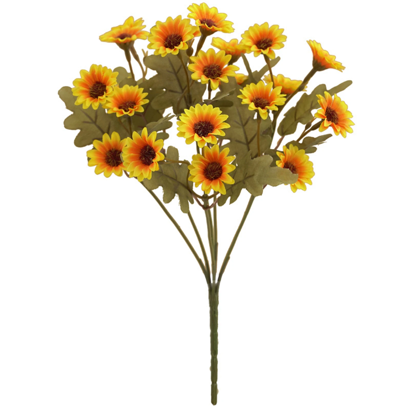 

1* Plastic Artificial Flower Simulation Bouquet Of Daisies For Home Decoration Wedding Room Craft Decoration