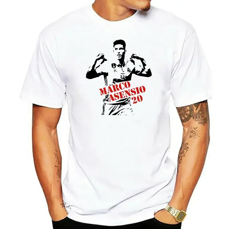 2023 Cool Printed Marco Asensio T Shirt Fashion Mens 100% Cotton Short Sleeve Ronaldinho For Fans T-Shirt