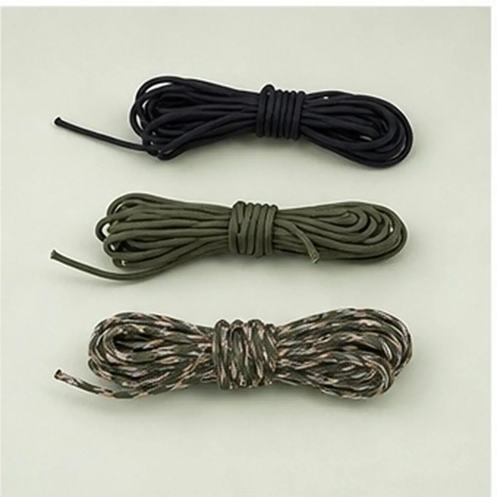 3Pcs 8M 5Mm High-Toughness Weather-Resistant Braided Nylon Rope Multi-Use DIY Weaving Rope for Bracelet Necklace Pendant