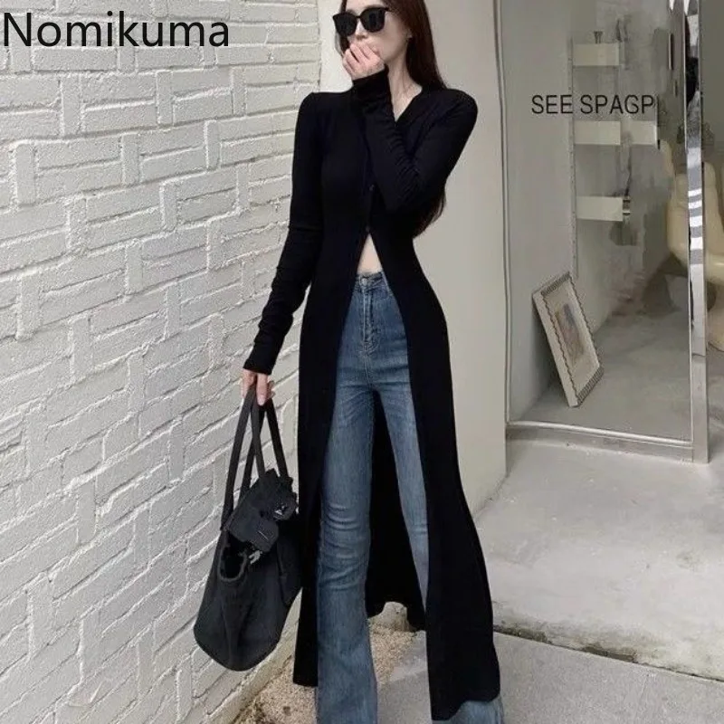 Black Long Sleeve Shirts for Women Camisas De Mujer 2024 Streetwear Fashion Korean Blouses Casual Slim Fit Long Y2k Tops 27u648