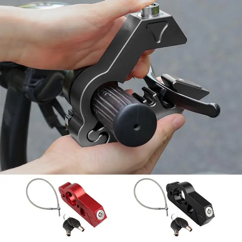 Motorcycle Anti Theft Padlock Security Safety Lock Handlebar Brake Throttle lock Universal Motorcycle Safety Lock With Headgear