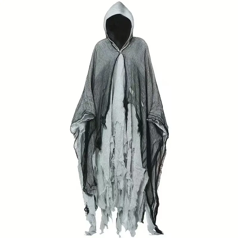 Halloween-Kostüm, Horror-Geist-Kleidung, Erwachsener, Zombie-Umhang, Zauberer-Robe, tragen Geheimraum, Tod, verkleiden sich, Kostüm-Umhang – Detail 10