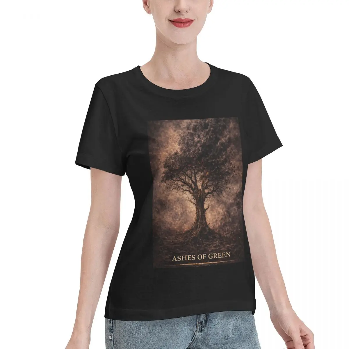 Limited Offer Ashes Of Green Deforestation Climate Change Environmental Design Women's T-shirt Fairycore Casual Wear Tshirt