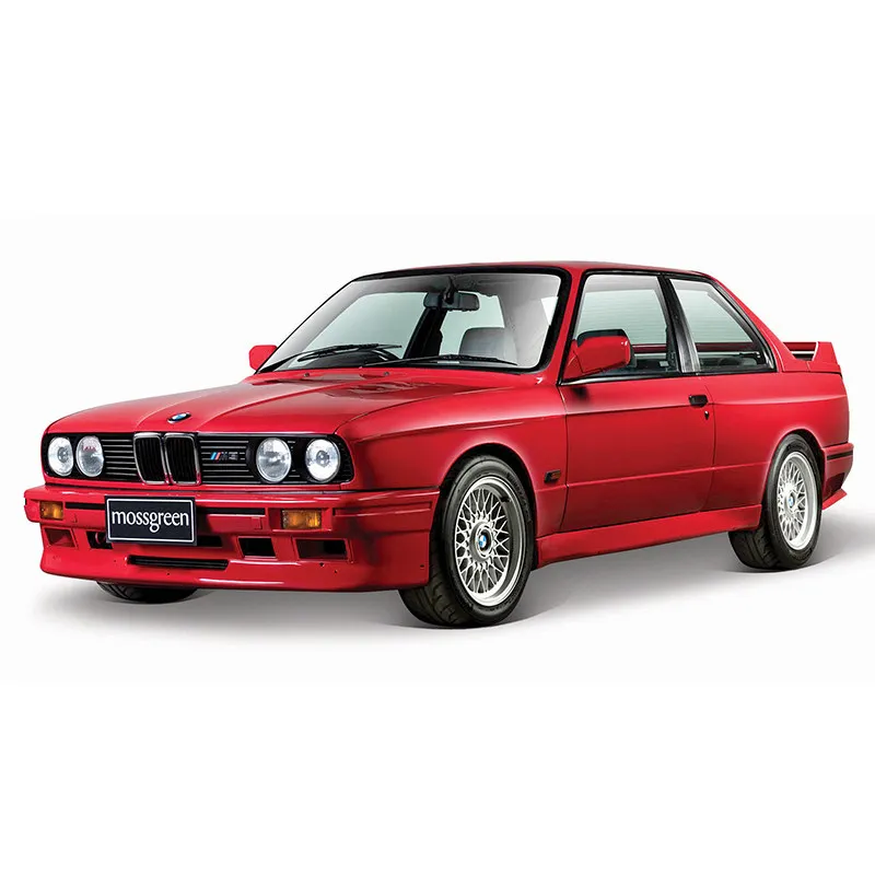 Bburago – voiture miniature en alliage pour garçon, jouet de collection, cadeau d\'anniversaire, 1:24, BMW M3 E30 1988