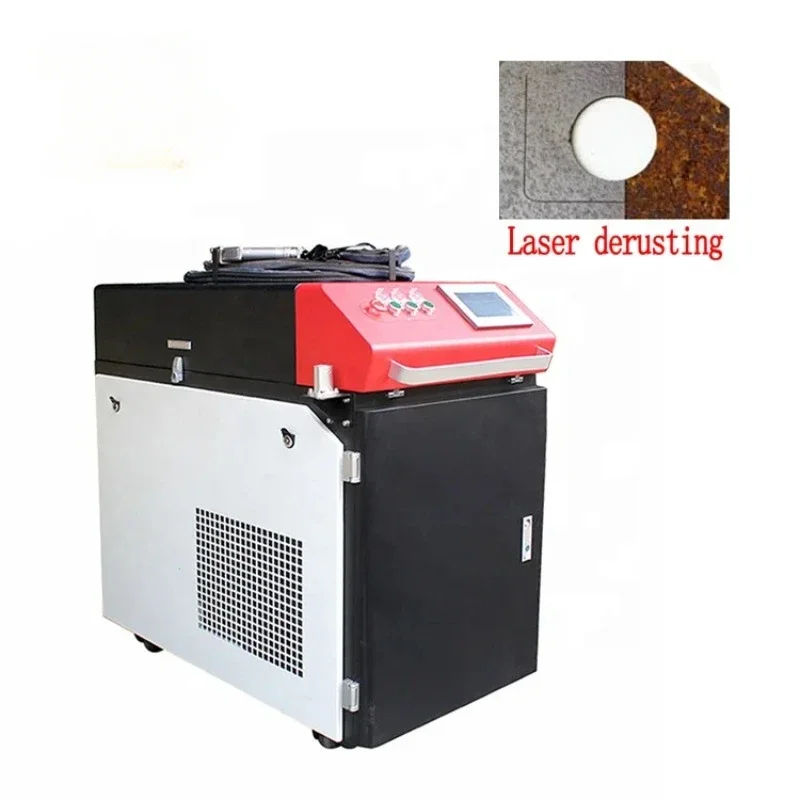 Metal Parts Oil Stain Remove 1000w 1500w Fiber Laser Cleaning Machine Rust Removing Metal Removal Cleaner Laser Cleaning Machine