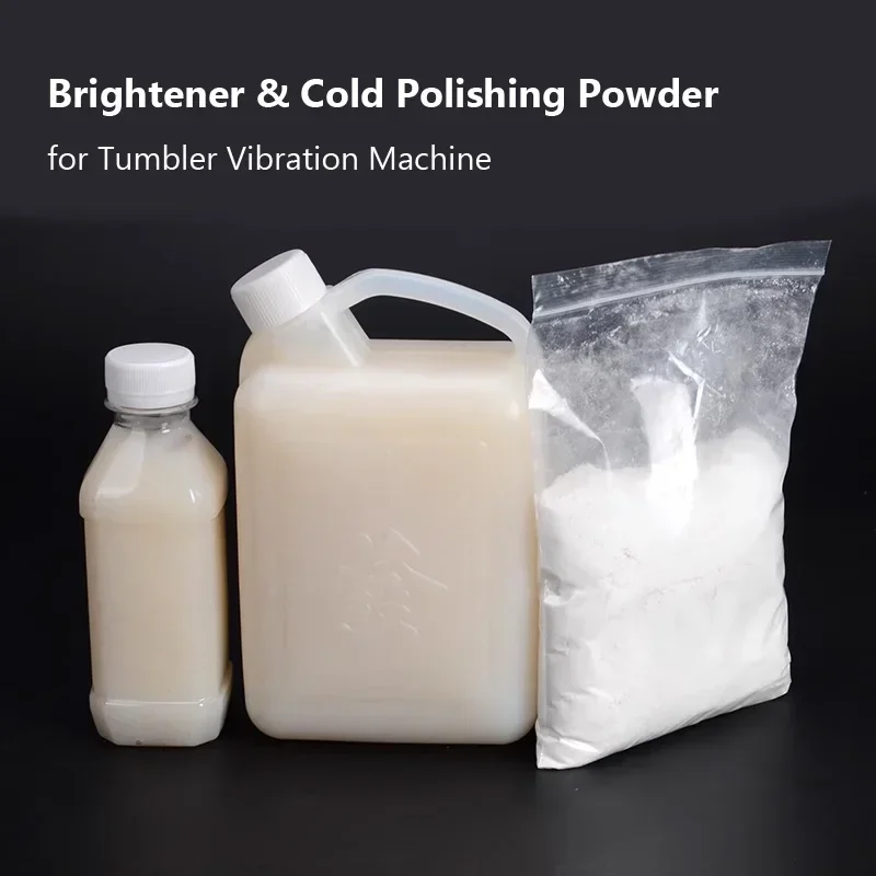 250/1000ml Brightener Cold Polishing Powder For Tumbler Vibration Machine Metal Deburring Jadeite Jade Mirror Polishing Material