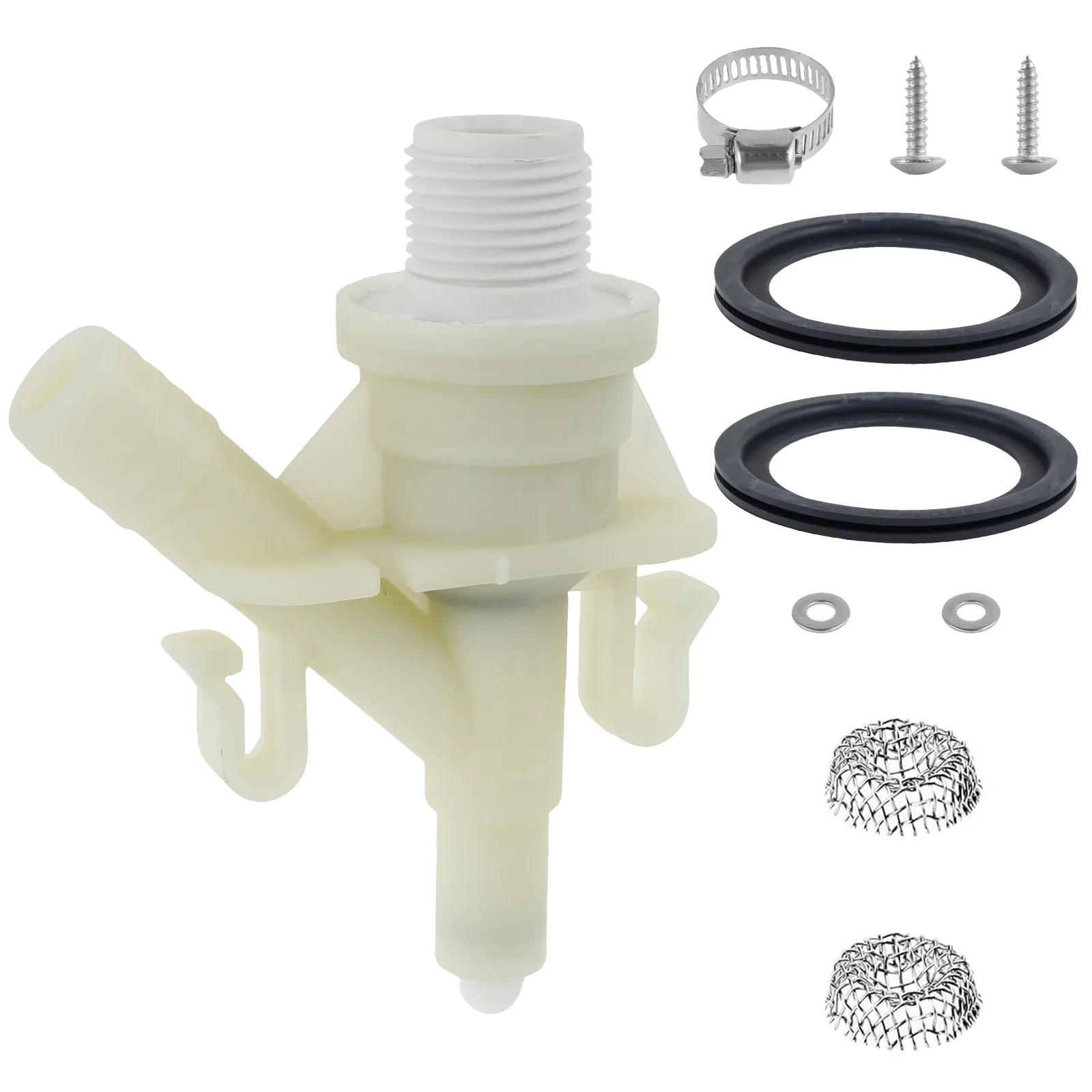 385311641 RV Toilet Water Valve Kit and 385311658 Flush Ball Seal Replacement for 300/301/310/320 RV Toilets Preventing Leaks