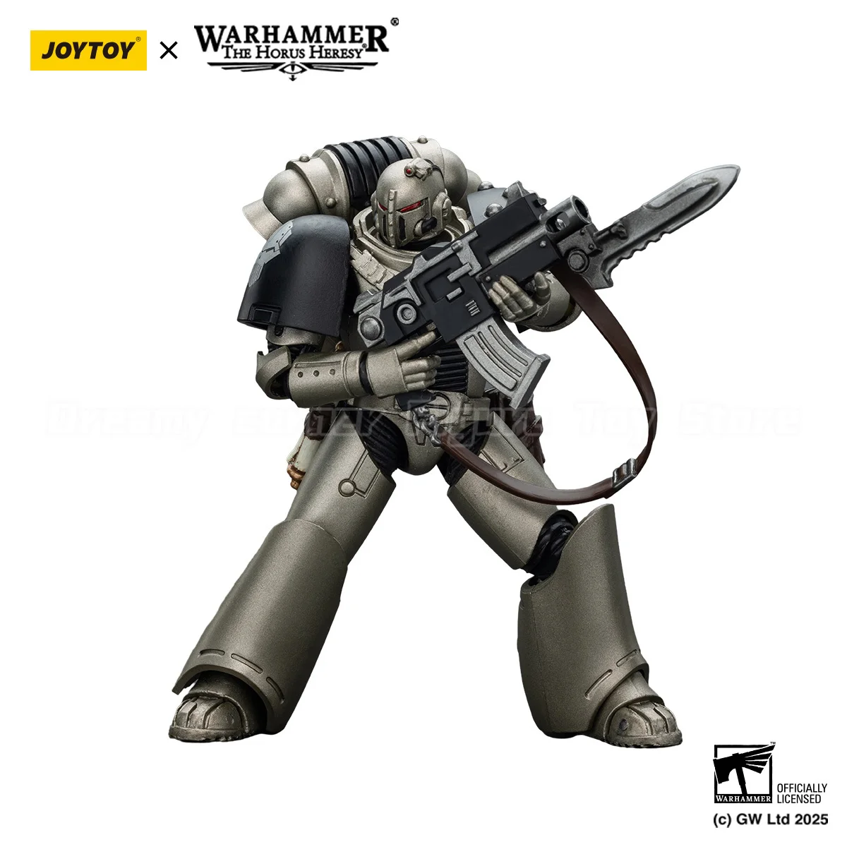 

【Доставка в течение 24 часов】Фигурка JOYTOY Warhammer 40K Iron Warriors MKVl, тактический сержант с мощным мечом и плазменным пистолетом, масштаб 1/18