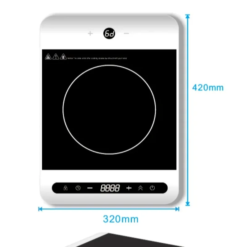 

Кухонная портативная Одиночная варочная панель, индукционная варочная плита, 1 стол для горелки, горячий горшок для приготовления пищи, электрическое Индукционное приготовление