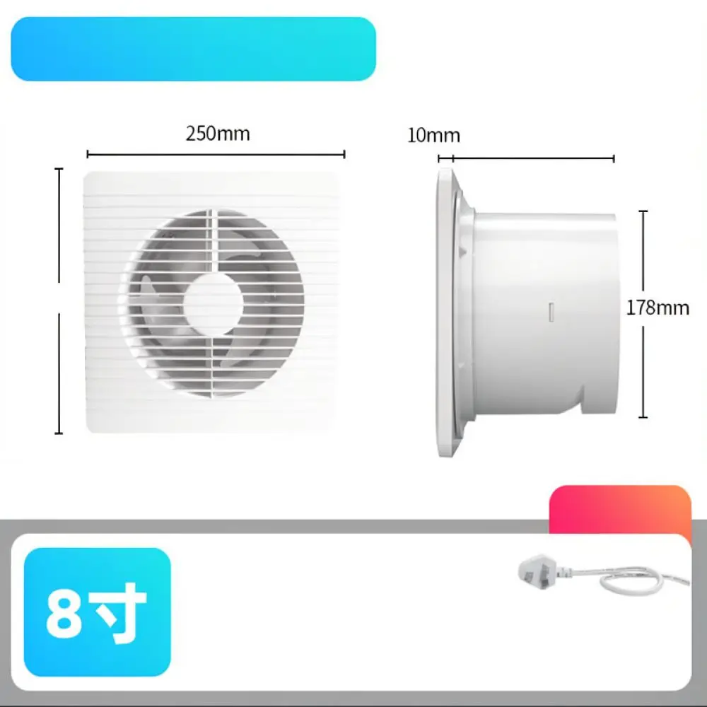 Powerful Ventilation Fan For For Aoqian Glass Window Bathroom Kitchen Extractor Blower Silent Air Circulation Cooling System