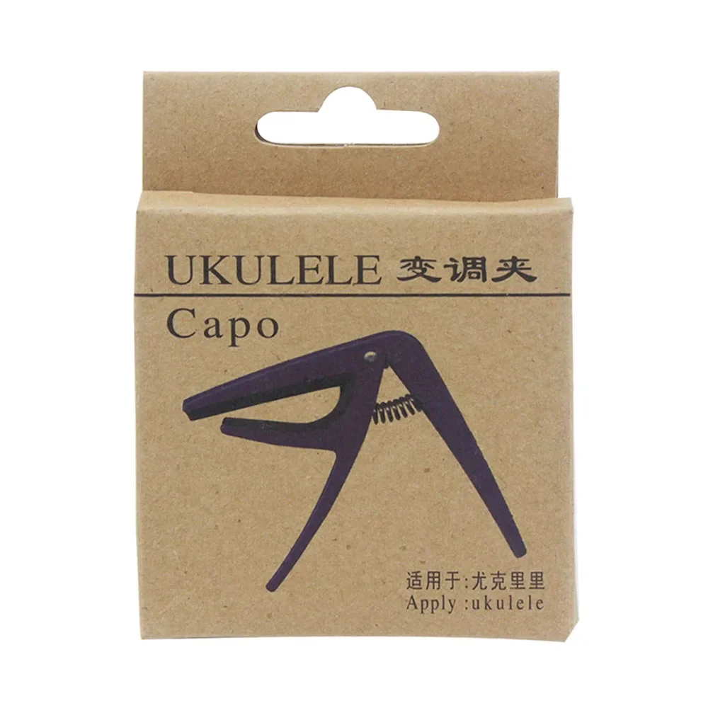 Professional Black Ukulele Capo Acoustic 4 Strings Guitar Tuning Clamp Musical Instrument Accessories Hawaii Style Change Tuner