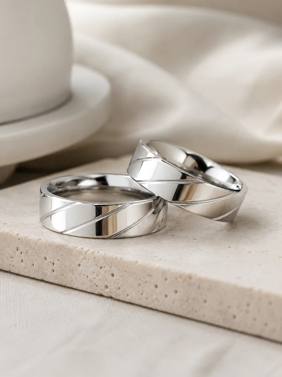 20Pcs Vintage Retro Stainless Steel Rings Set Punk Style round Fashion Bulk Wholesale for Men And Women PF348