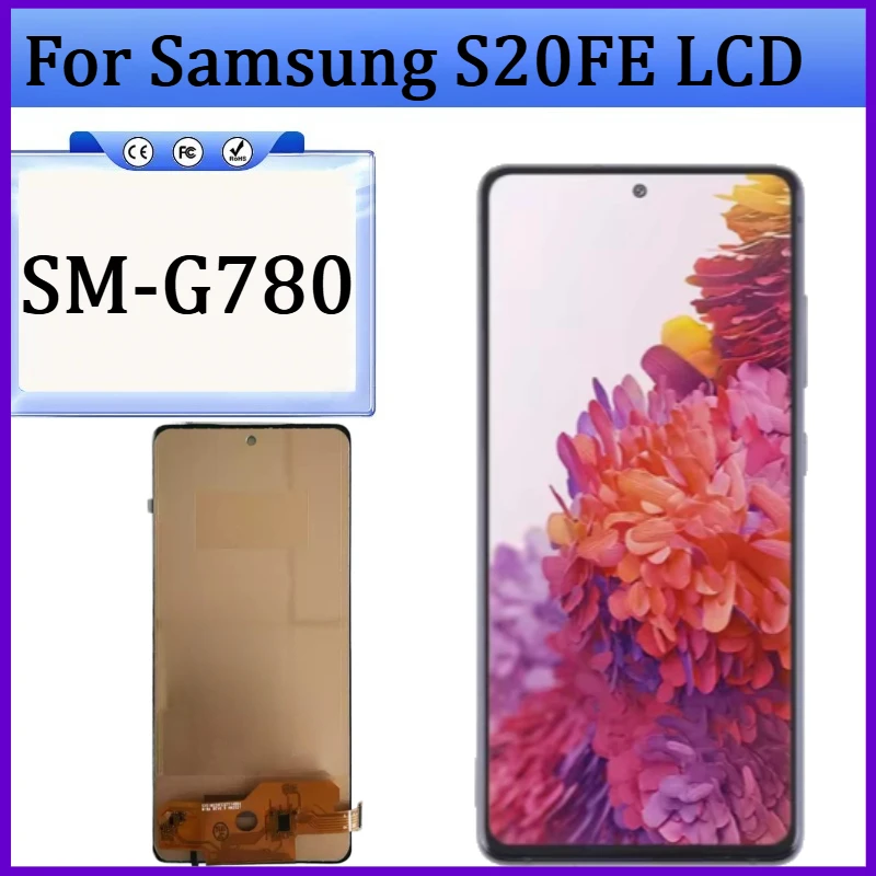 

Дисплейный модуль для Samsung S20FE SM-G780: ЖК-экран, сенсорный дисплей с рамкой для Samsung Galaxy S20FE