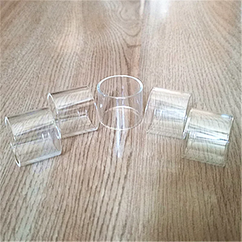 FATUBE 5PCS Clear Straight Outer Diameter OD24,OD25mm GLASS TUBE Tubular