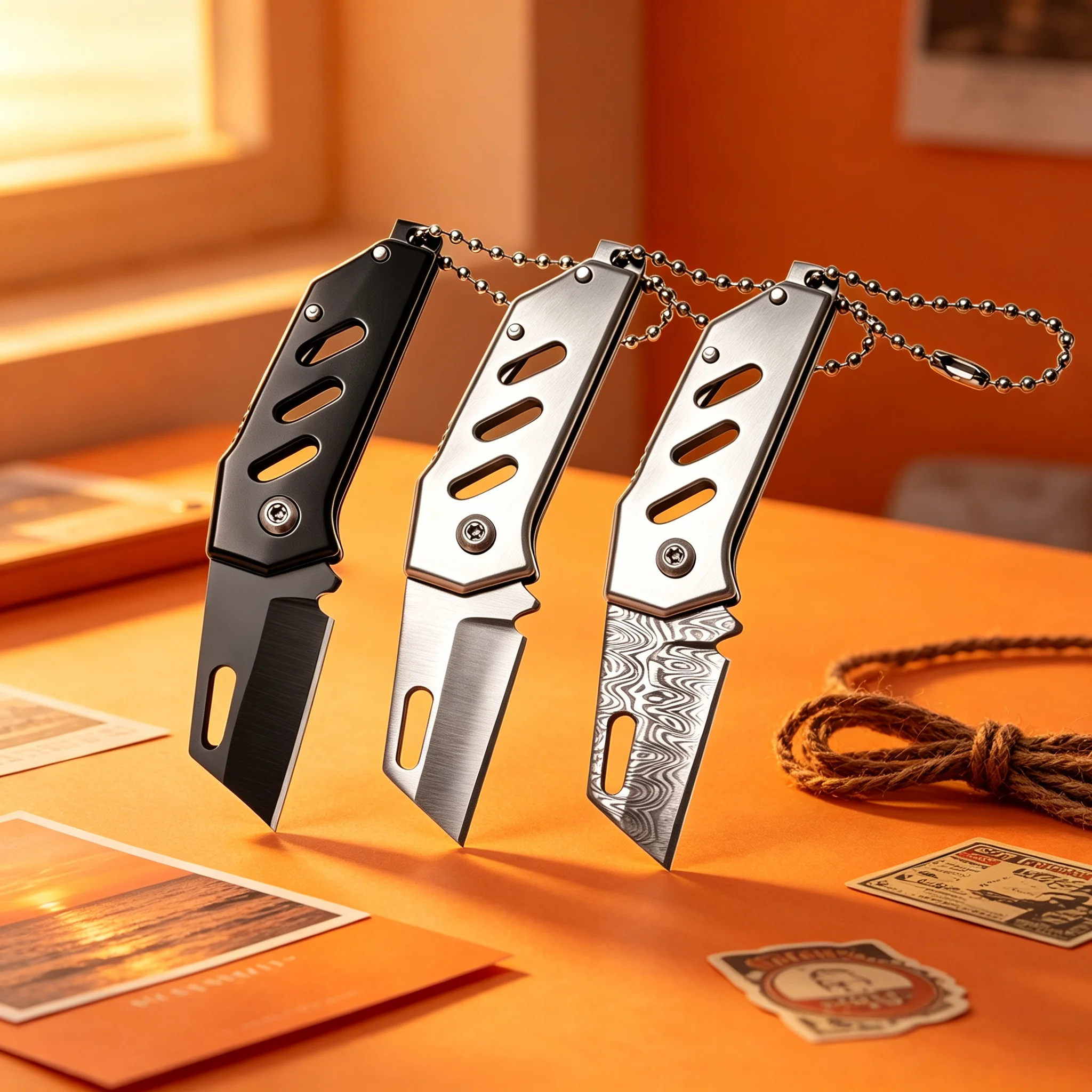 3pcs, Durable Folding Knife Outdoor Knife Utility Knife Portable Knife Courier Knife Unboxing Knife Mini Camping Tools