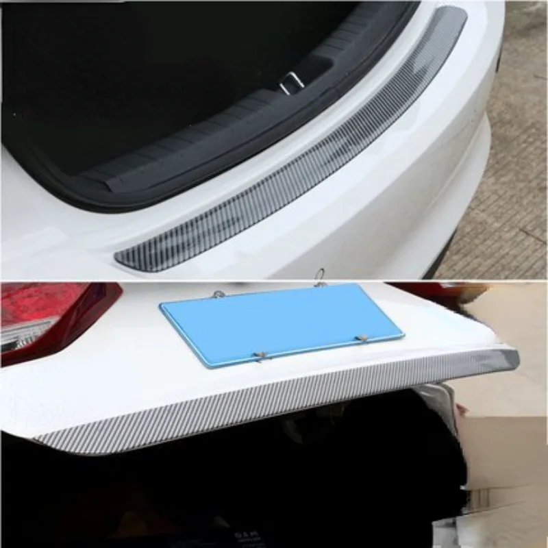New Door Sill Kick-proof Stickers, Scratch-resistant Carbon Fiber Pattern Car Door Stickers, 3D Door Sill Protective Stickers