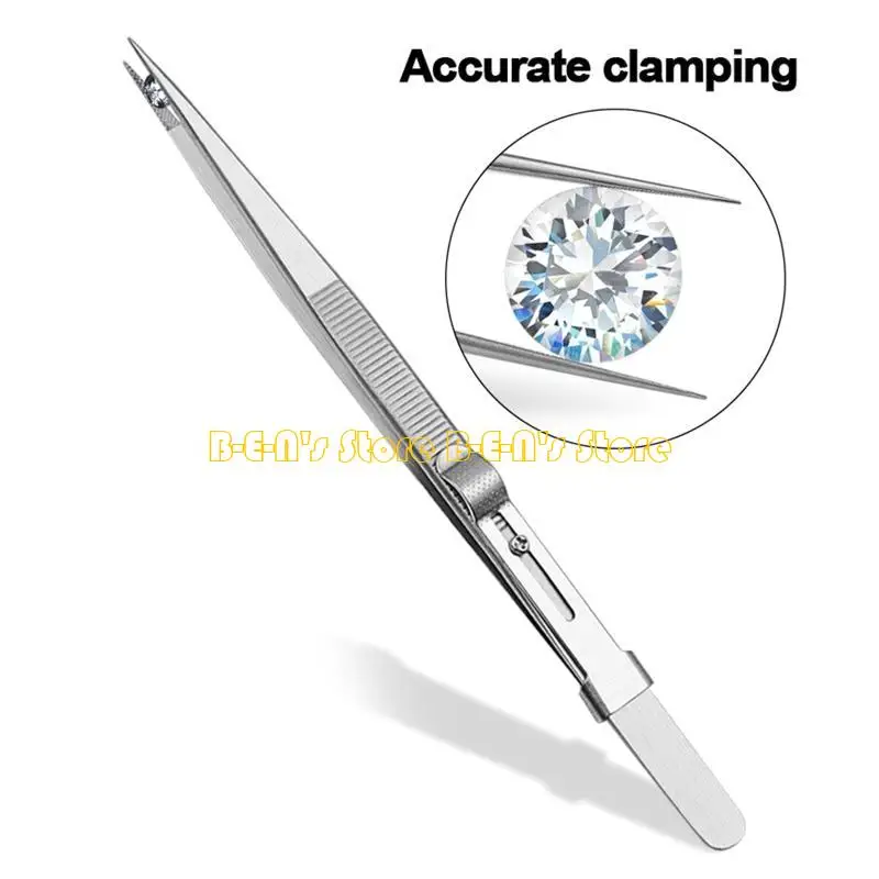 Y1AD Unique Design Tweezer Straight Tweezer & Locking Curved Tip Tweezer