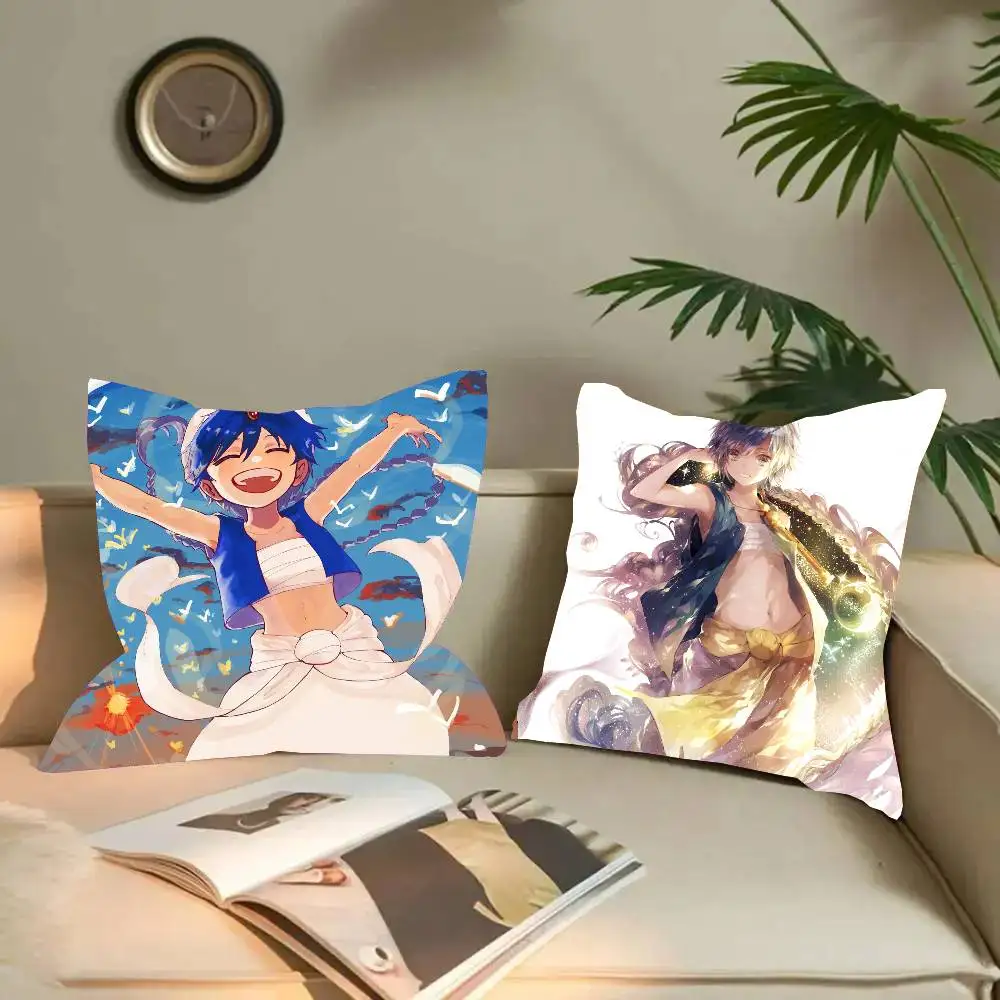 Aladdin Animation M-Magi Pillow Case Fashion Square Pillowcase Bedroom Sofa Room Ins Decoration Leisure