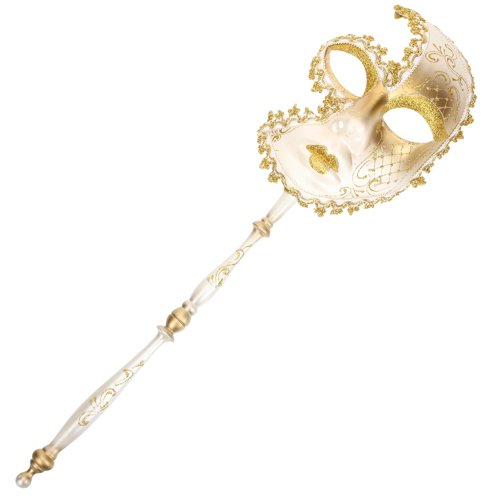 

Plastic Handheld Masks for Women Men Masquerade Party Gold Cosplay Reusable Elegant Gras Accessories Ball Events