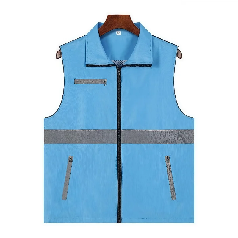 

Customizable Outdoor Vest for Party Members Volunteer Work Advertising Activities Printed Logo Red Workwear Vest