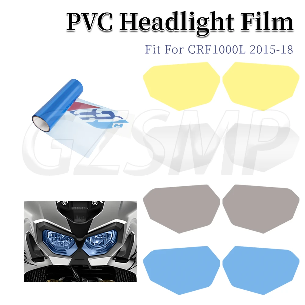 

Fit for Honda CRF1000L Africa Twin 2014-2018 CRF 1000 L Motorcycle Headlight Stickers Transparent Guard Protector Film