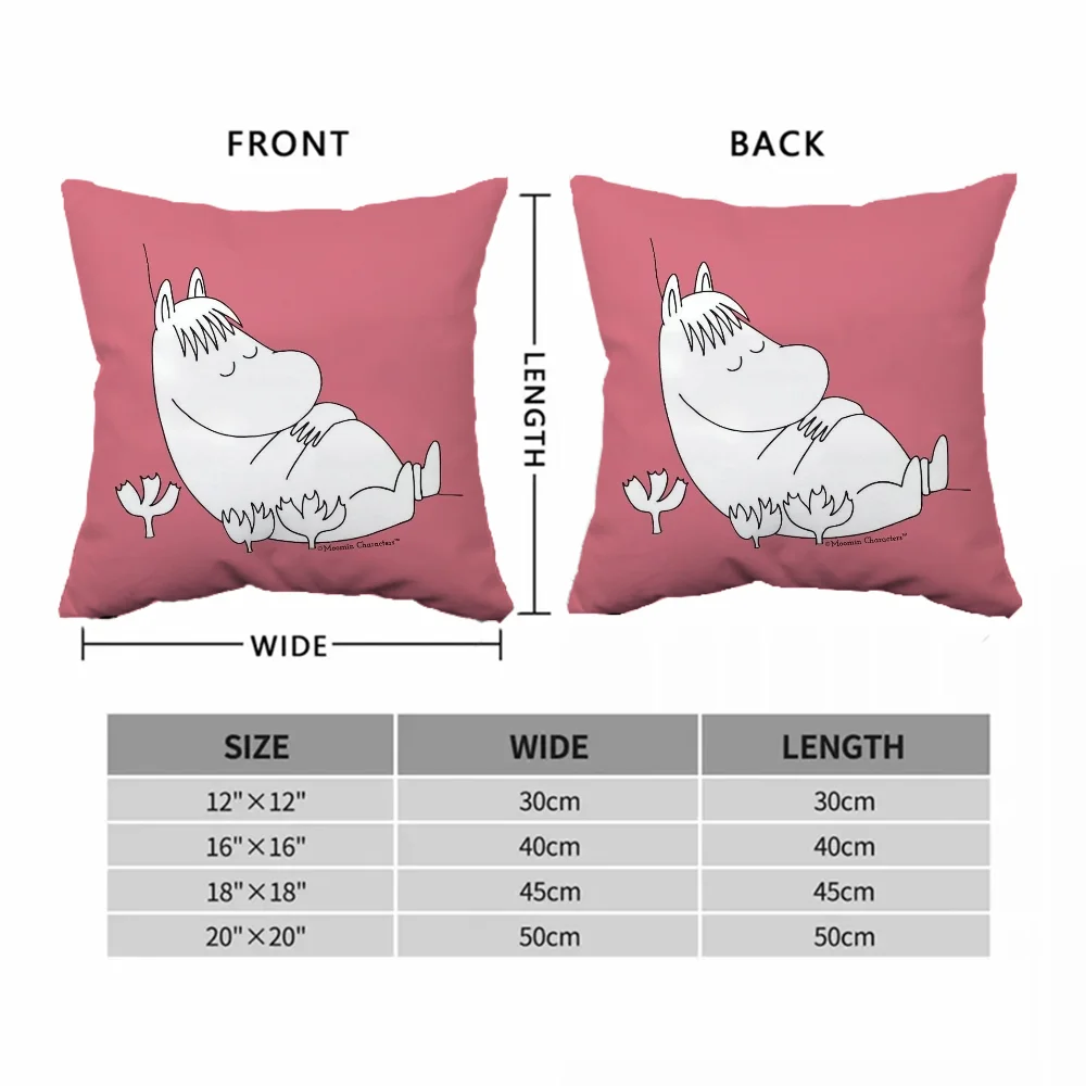 MoominS Bedroom Bed Cushion Cover for Pillow Decorative Pillowcase 50x50 Car Sofa Cushions Covers Home Decoration Accessories