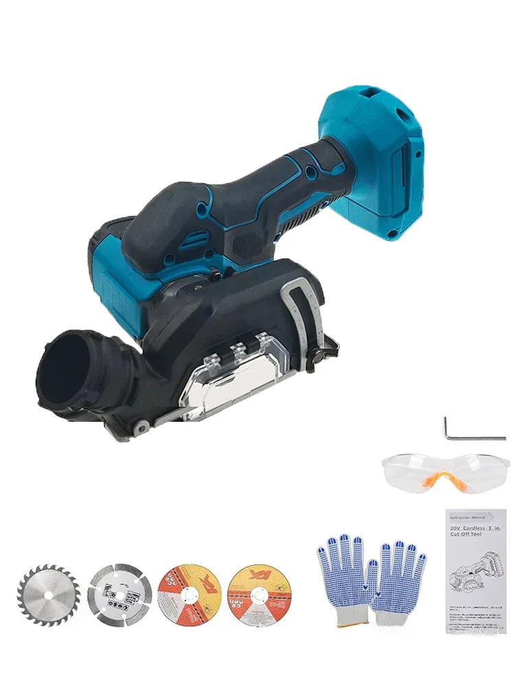 Angle Grinder Cordless Mini 3Inch Electirc CUT OFF Tool Cutting Circular Saw Machine Power Tool Fit Makita Dewei 21V Battery