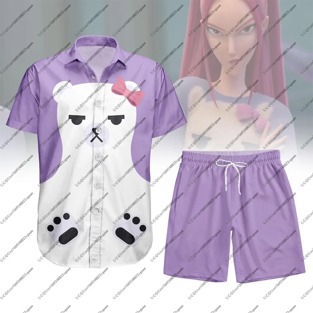 

Осень Зима Y2k Kpop Demon Hunters Топ Толстовки Мила Косплей Повседневные Брюки Хэллоуин Ролевая Футболка Huntrix Шорты