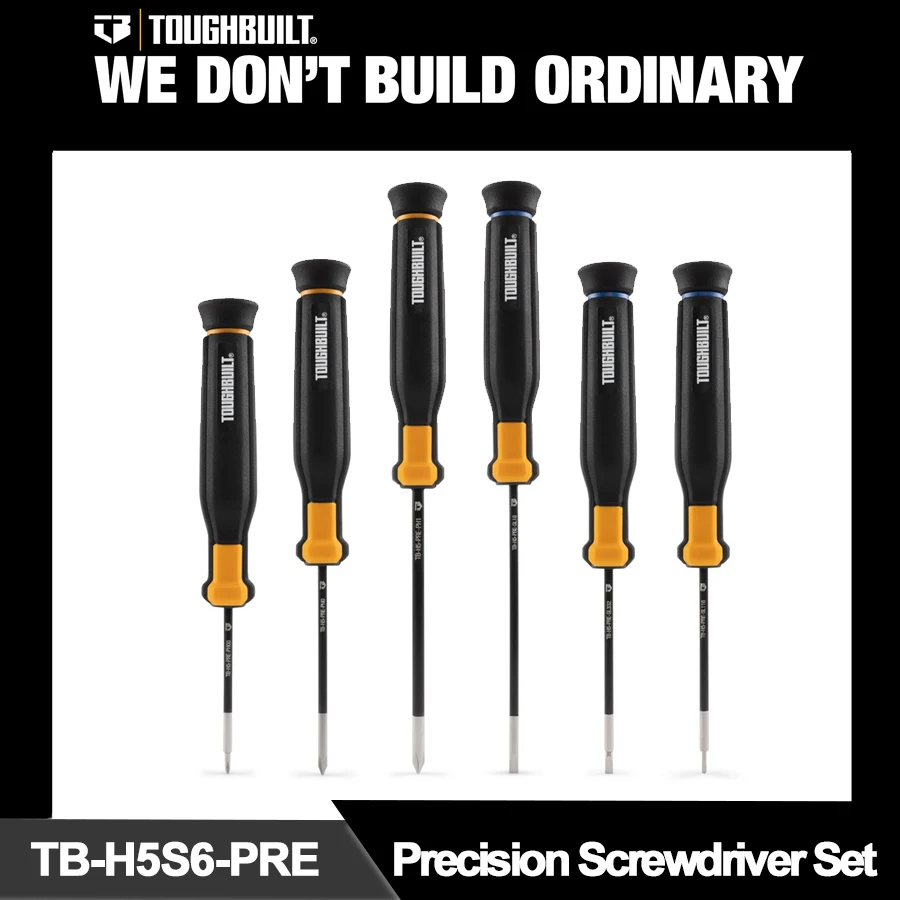 

TOUGHBUILT 6 in 1 Precision Screwdriver Set with Tool Bag Magnetic Screw Driver Set Electric Repair Tools TB-H5S6-PRE