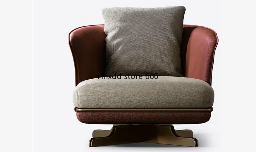 Sofa chair, villa whole house custom living room series, Italian minimalist leisure chair