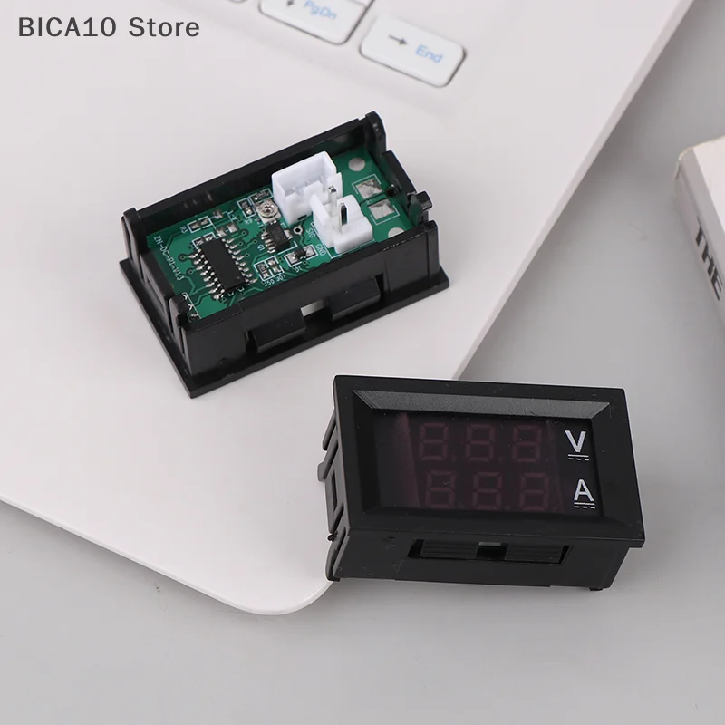 Mini voltímetro Digital, amperímetro DC 0-100V 50A Amp, medidor de corriente de voltaje, Detector, probador, pantalla LED Dual de 0,28 ", indicador + derivación