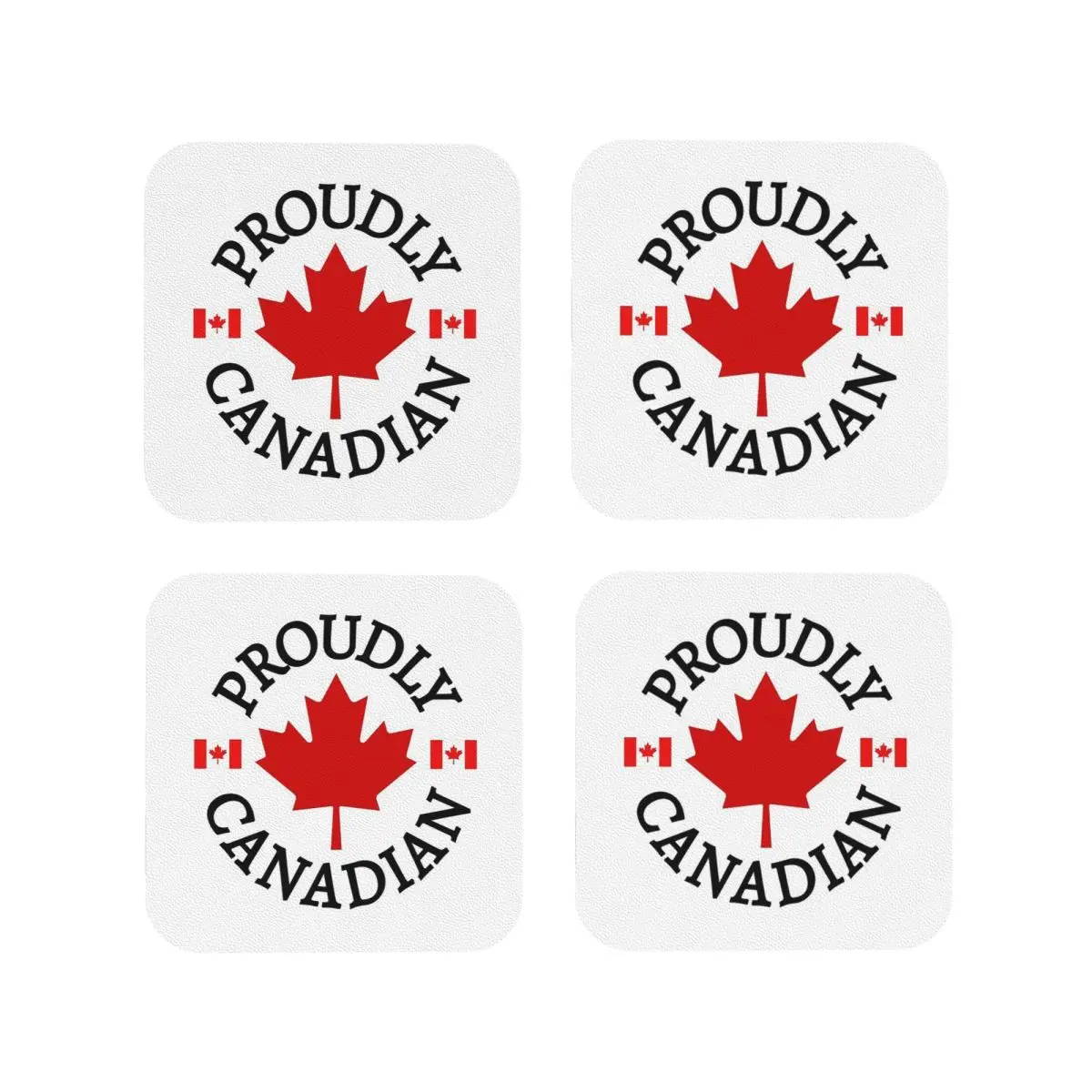 

Гордые канадцы: подставки под кружки с кленовым листом и флагом Канады, коврики для кофе, подставки для посуды для дома, кухни, столовой, бара