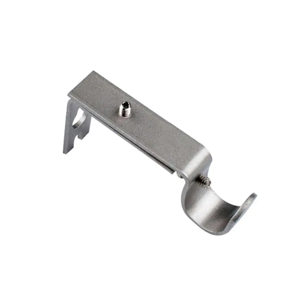 Adjustable Iron Window Curtain Rod Bracket Holder Drape Bar Fixed Hook Clamp Curtains Accessories