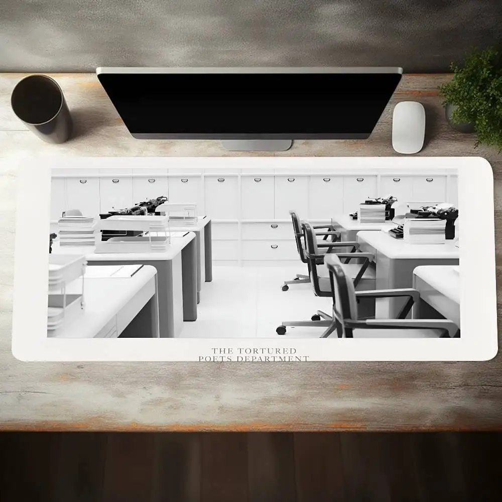 Music TTPD Tortured-S-Swift-Poets-T-Taylor-Department Mousepad Large Keyboard Desk Mat Gaming Mouse Pad LockEdge Non-slip Mat