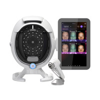 High Configuration 36 Million A6 Intelligent 3D digital AI Facial Visia Skin Analyzer machine with Handle Microscopic Detector