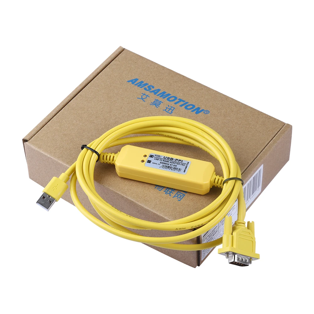 USB-PPI for Siemens S7-200 Simatic PLC Programming Cable USB to RS485 Adapter PPI Data Download Line