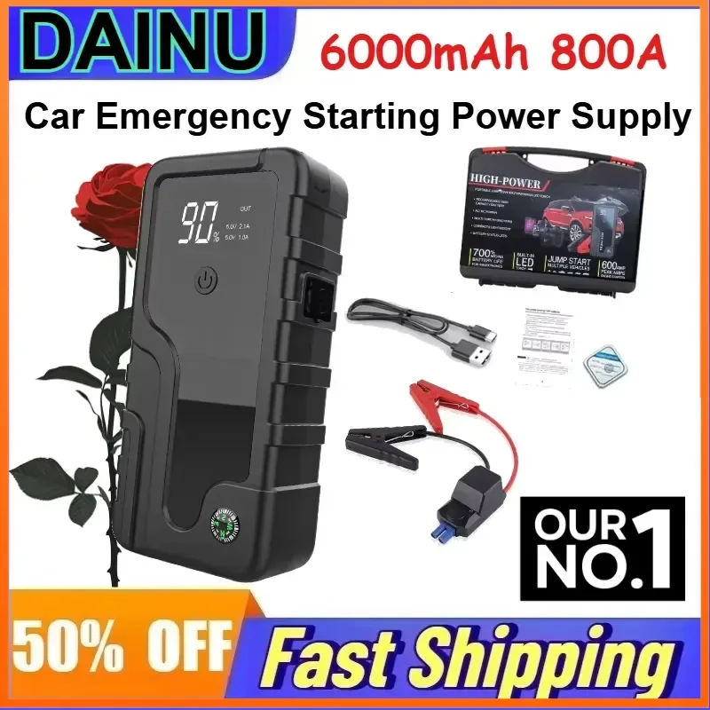 

CY16 6000mAh 800A Car Emergency Starting Power Supply 12V Automatic Starting Device Emergency Car Battery Starter