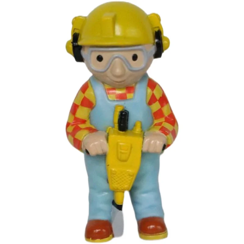 7cm cartoon bob the builder car truck PVC doll kids collection play house model