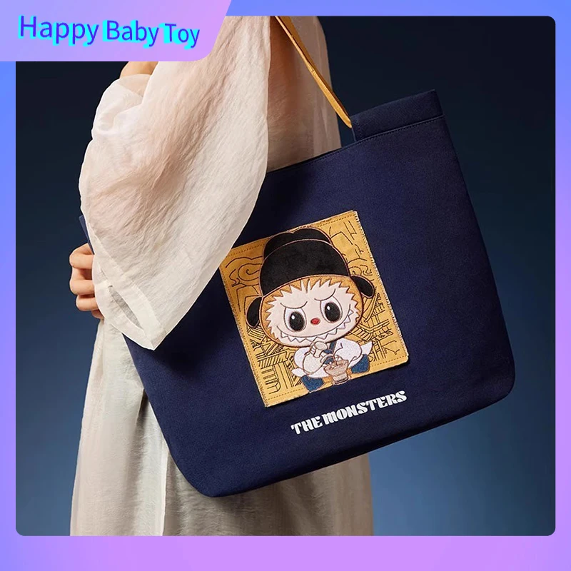 2025 New Labubu The Monsters Come To This Unbridled Series Canvas Bag Girl Cartoon Cute Shoulder Bag Holiday Gifts