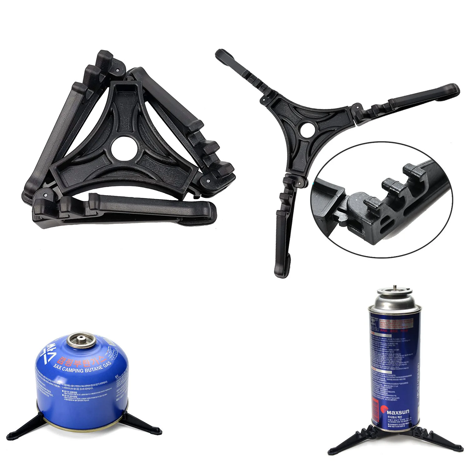 Outdoor Picnic Stove, Propane Gas Adapter, Camping Gas Stove Converter, Camping Gas Tank, Collapsible Tank, Tripod Stand