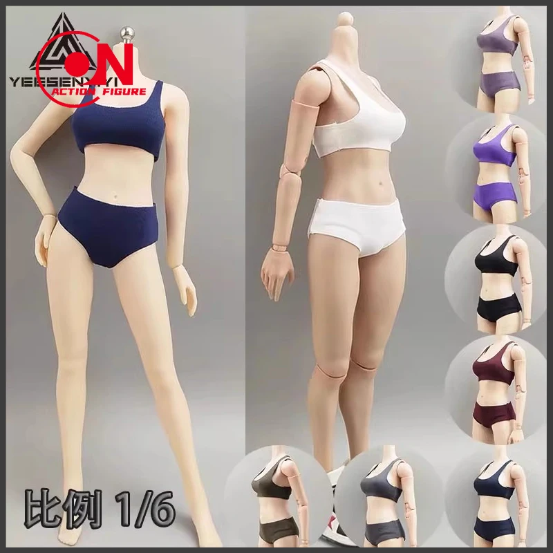 

1/6 Scale DG070 High Stretch Casual Style Multi Color Female Soldier Vest Shorts Set Fit 12inch Action Figure Model Toys