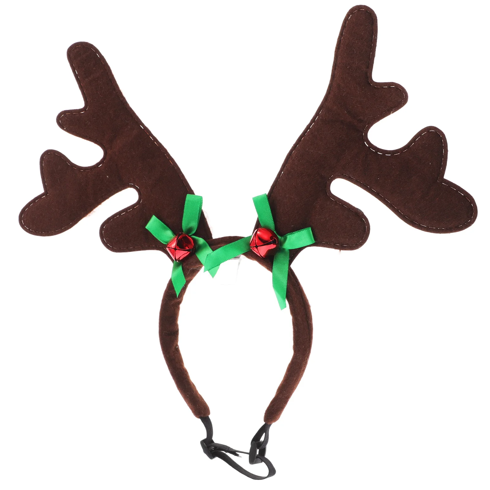 

Pet Christmas Head Dog Antler Bowknot Green Pattern Decor Holiday Party Photo Event Costume Festive Accessory Outfit Wear