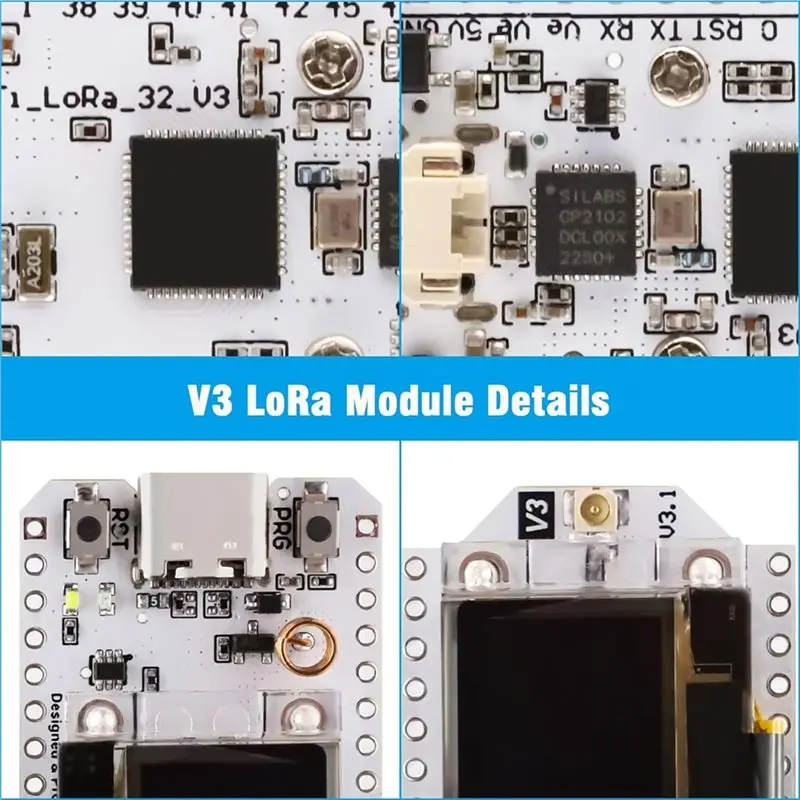 [NEW!A25P】 3 Set Lora V3 Development Board With Case Meshtastic Wifi Dual Core
