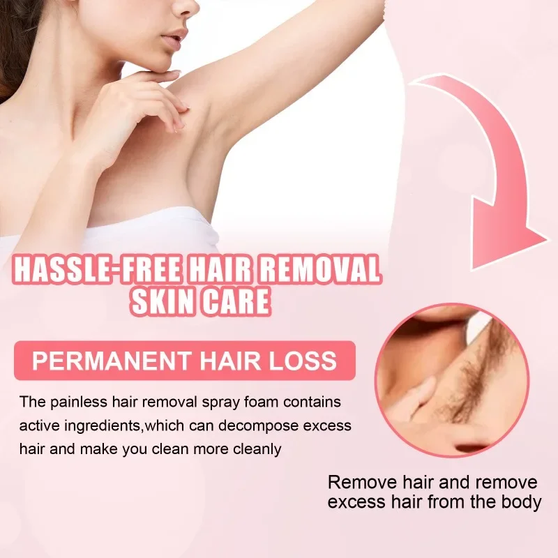 Honey Hair Removal Spray Natural Painless Permanent Hair Remover for Armpit Legs Arms Hair Growth Inhibitor Depilatory Cream