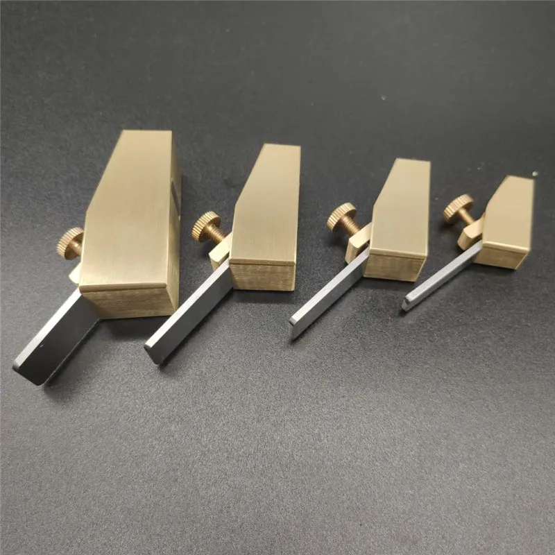 High quality Flat bottom Mini Brass Thumb planes Woodworking Planer, violin/cello making Luthier tools