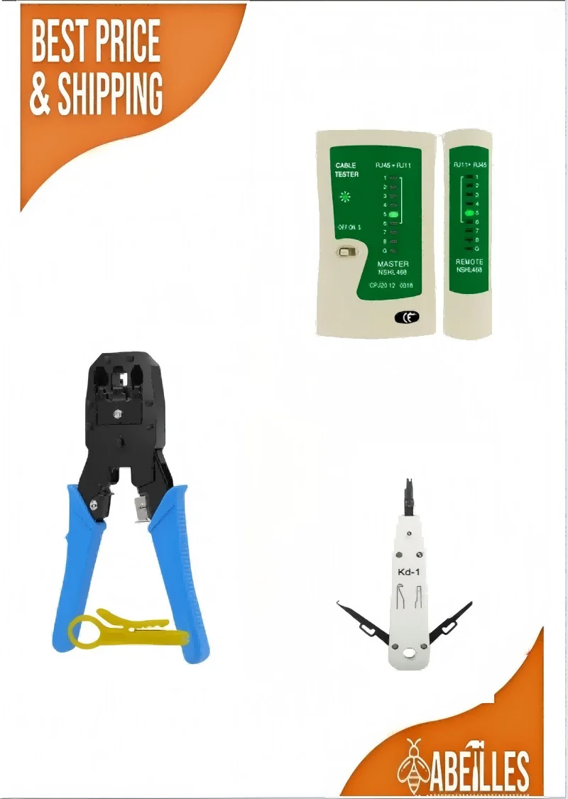 

Network Cable Tester, Crimper KD-1 Punchdown Tool