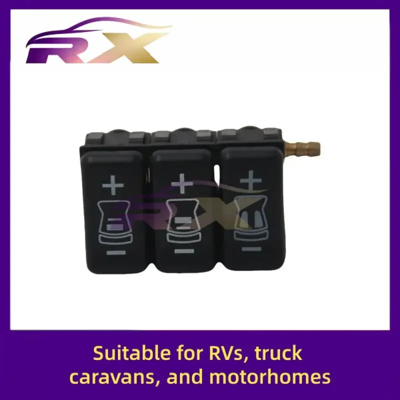NEW patrs For RV Caravan Motorhome Truck Push Button Adjustment Switch Triple Waist Support Truck Parts patrs For Heavy Trucks