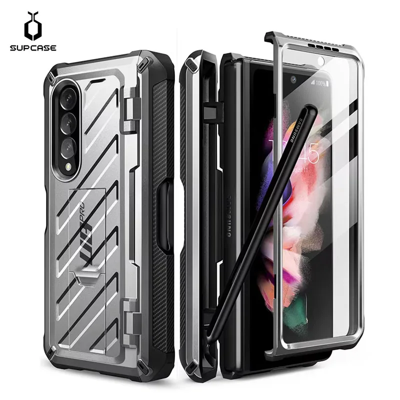 SUPCASE For Samsung Galaxy Z Fold 3 Case 5G (2021) UB Pro Full-Body Dual Layer Rugged Case with Built-in Screen Protector