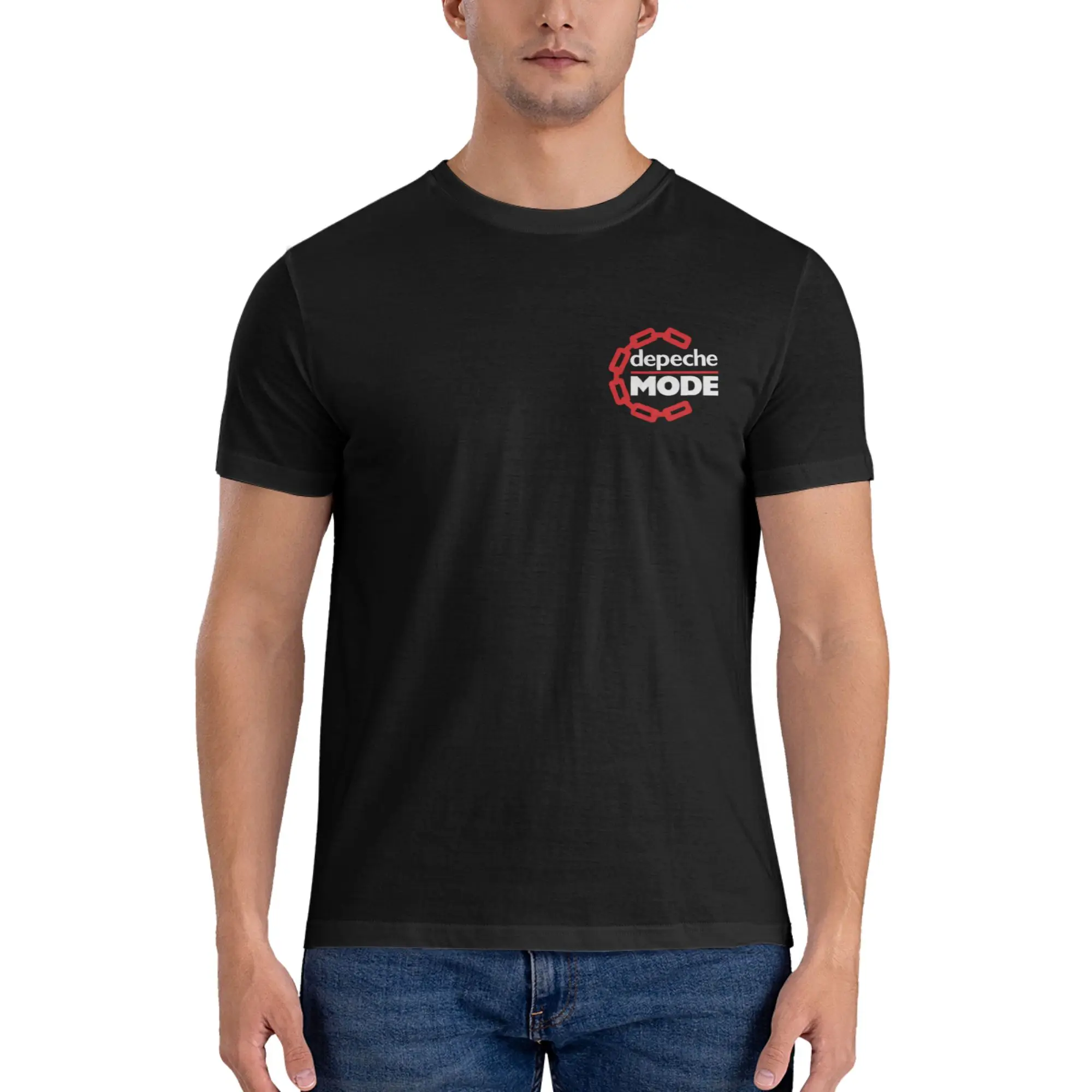الرجال Depeche كول موড الإلكترونية روك تي شيرت الصيف قصيرة الأكمام 100% القطن Colthing موضة تصميم غير رسمي الجرافيك المحملة القمم #3