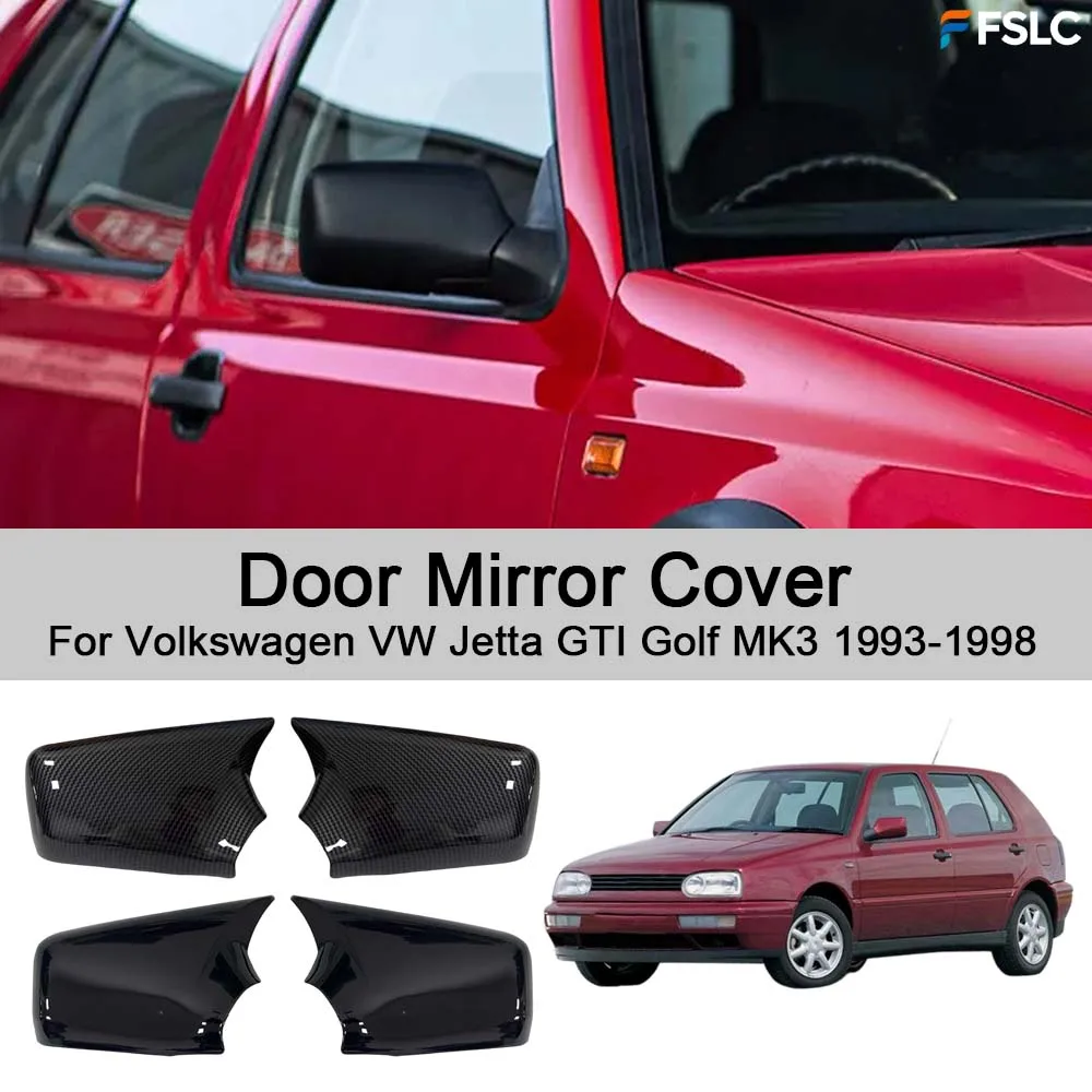 

Car Decoration Door Mirror Cover For Volkswagen VW Jetta GTI Golf MK3 1993-1998 Cars Accessories Styling Upgrade